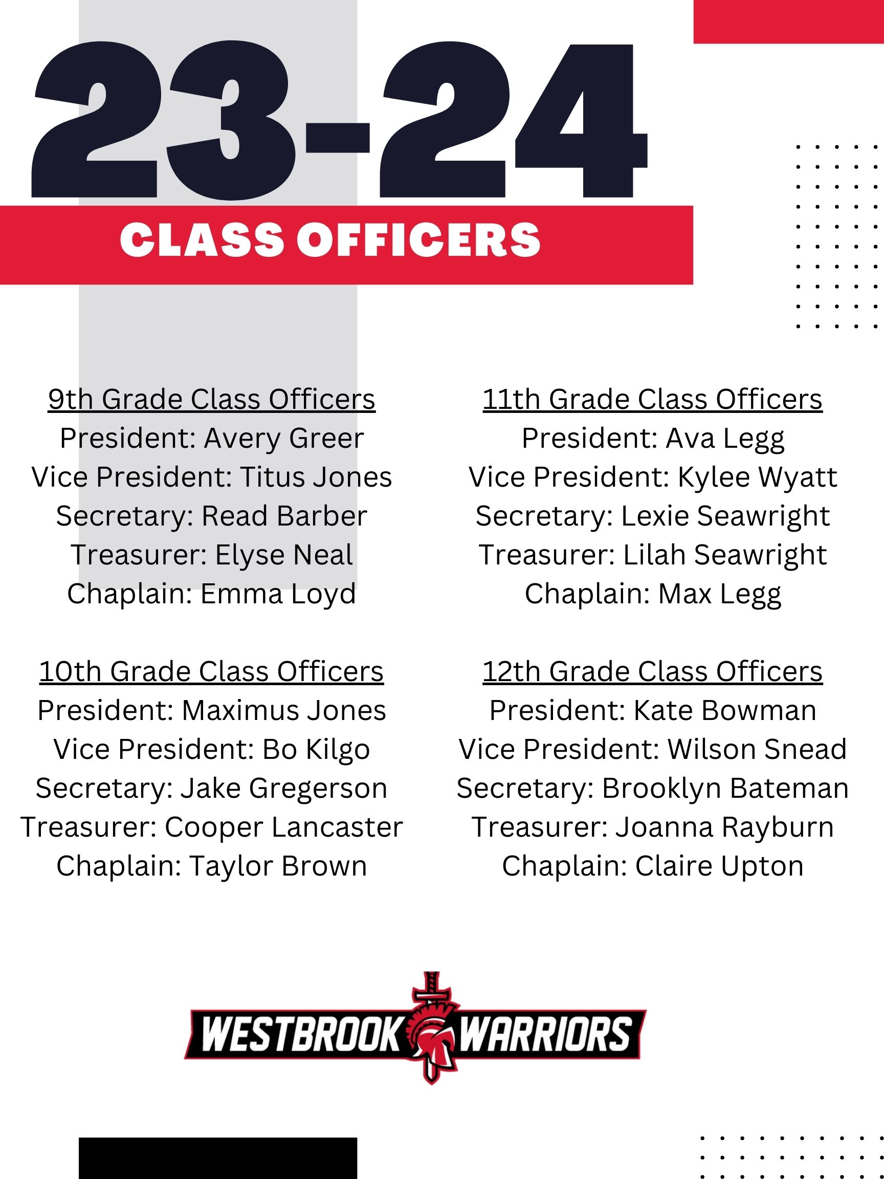 Class officers 23-24