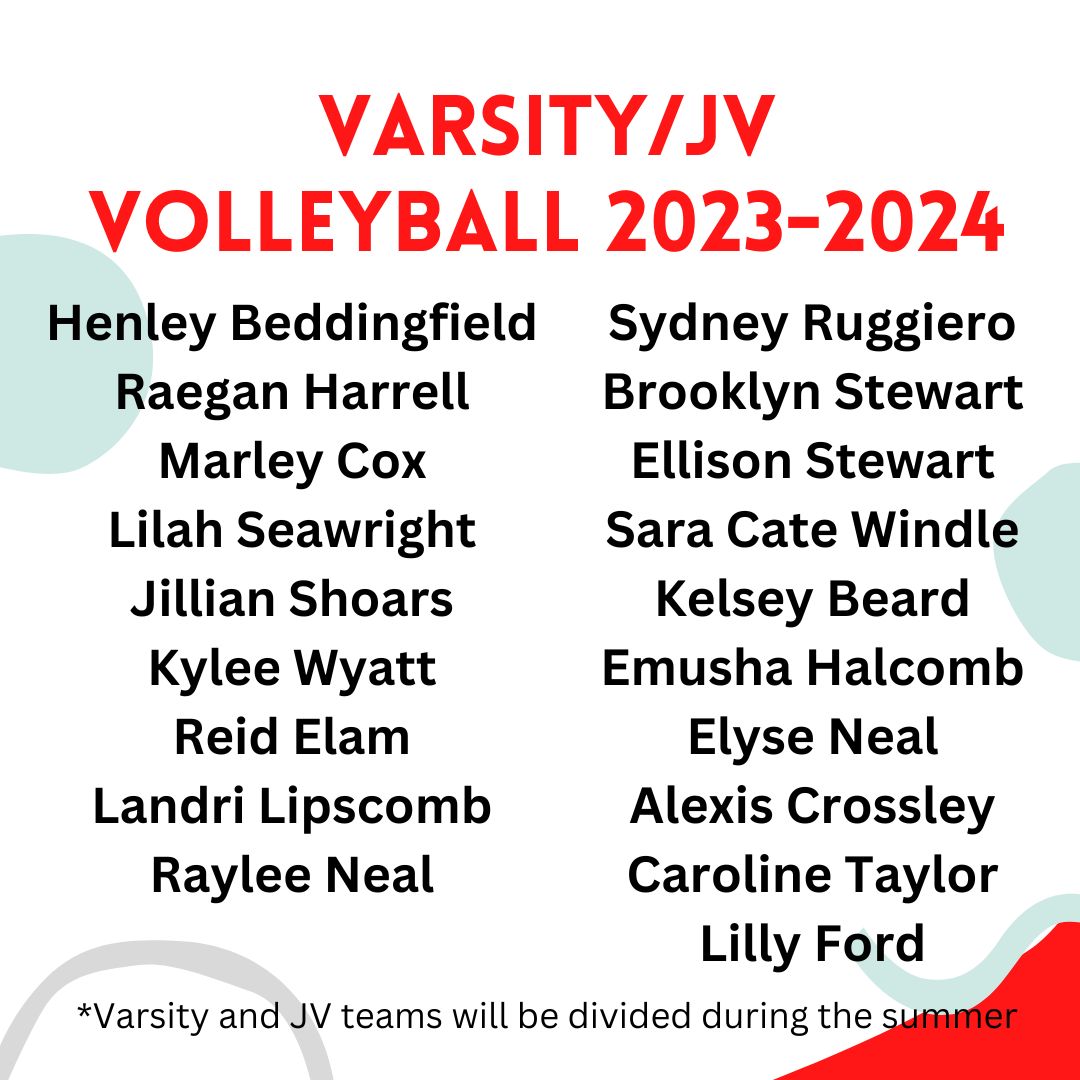 JV and V Volleyball 2023-2024-2