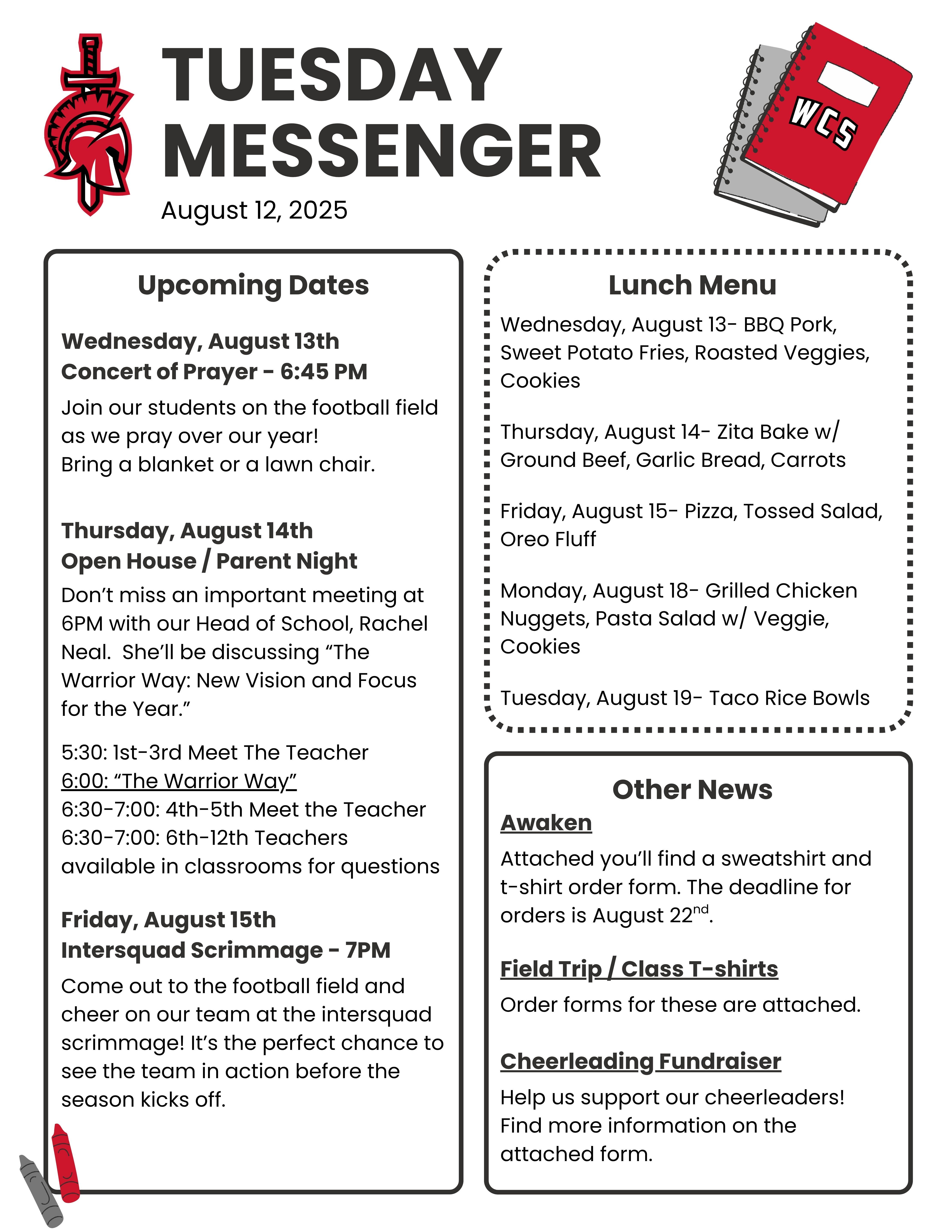 Tuesday Messenger 5.12